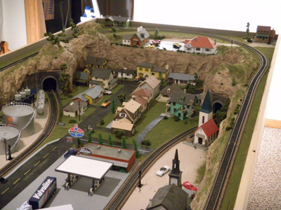  been busy on his railroad layout… Model railway layouts plans