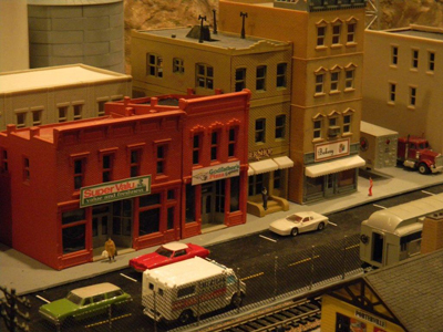 model railroad town buildings