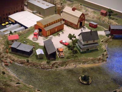 Model train layout