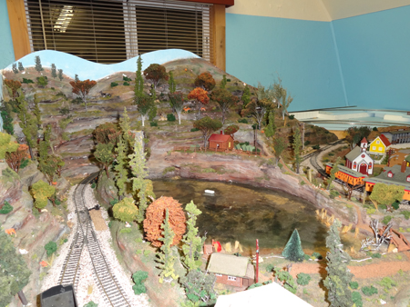 model railroad mountain scenery