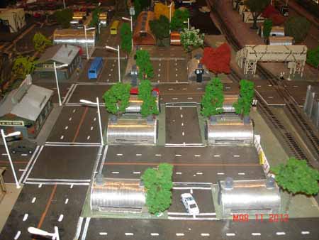 model railroad carpark