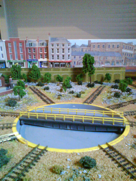 model train layout turntable