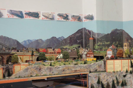 model railroad backdrop
