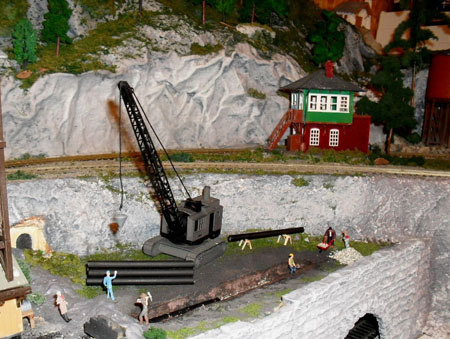 model railroad crane