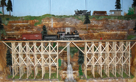 Train trestle bridge