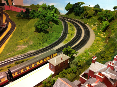 model railway track curve