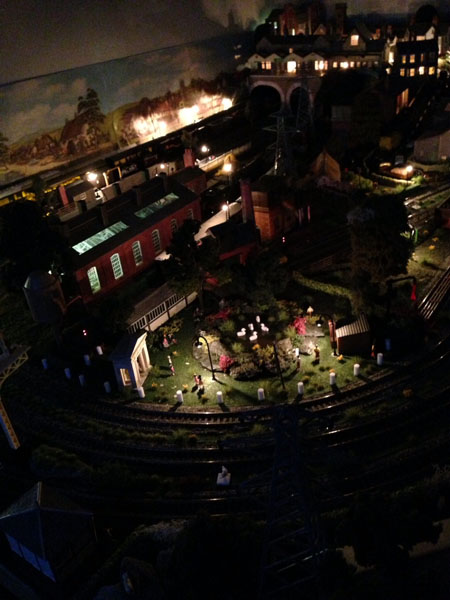 night pictures model railroad