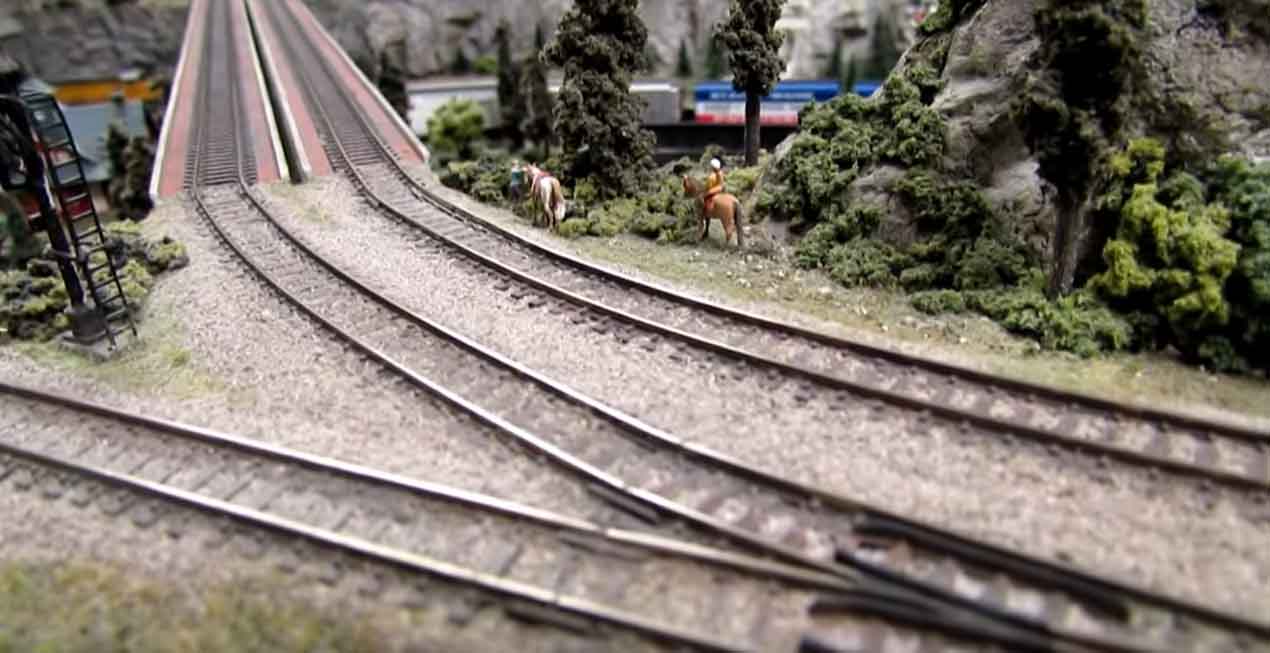 model railroad n scale track