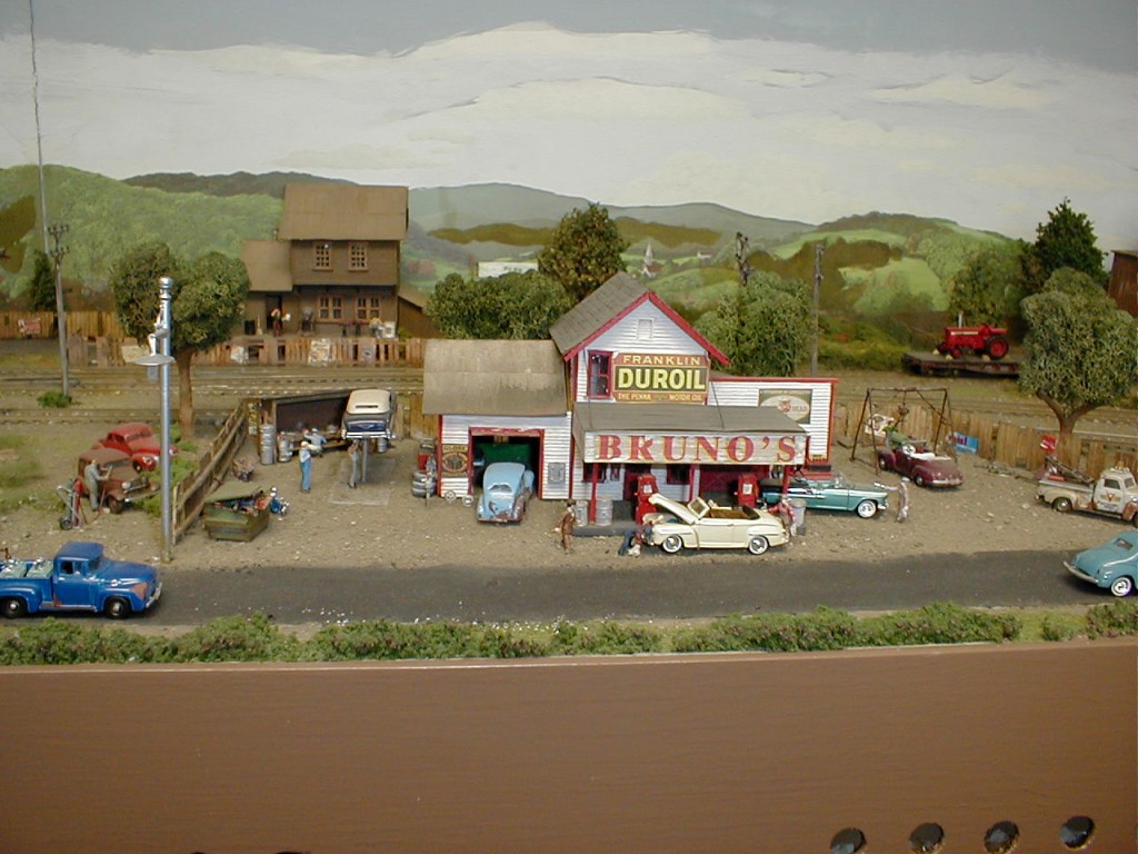 model railroad garage