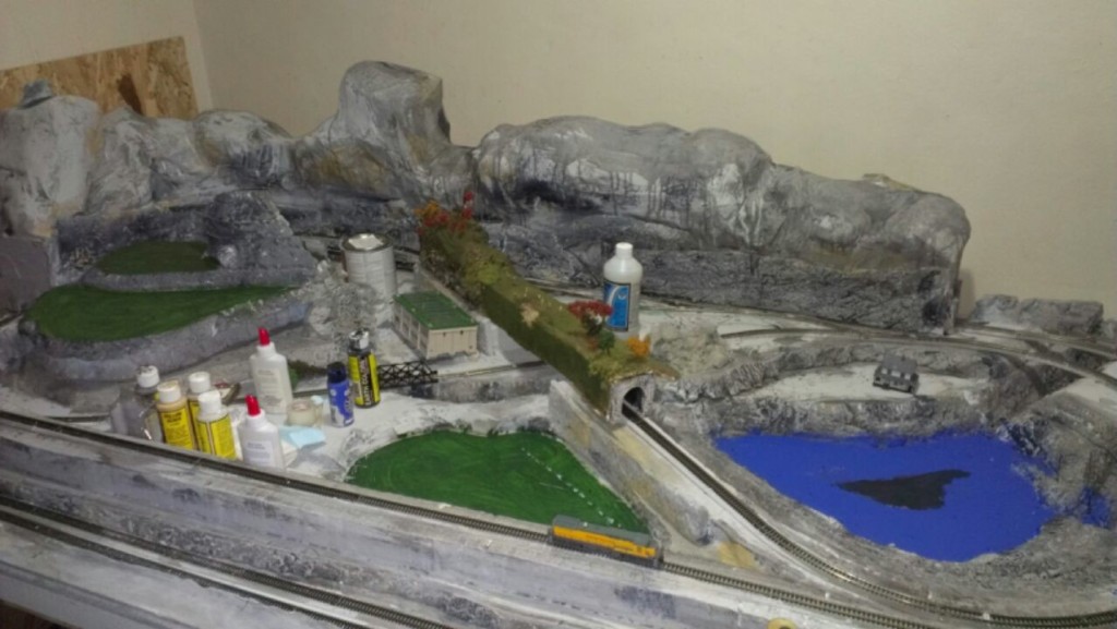 N scale layout figure of 8