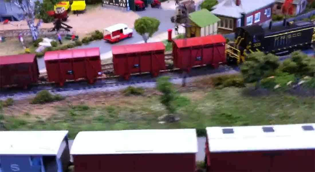 model trains running