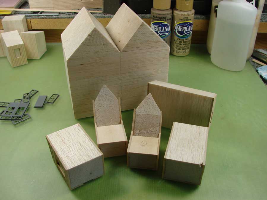 balsa wood building