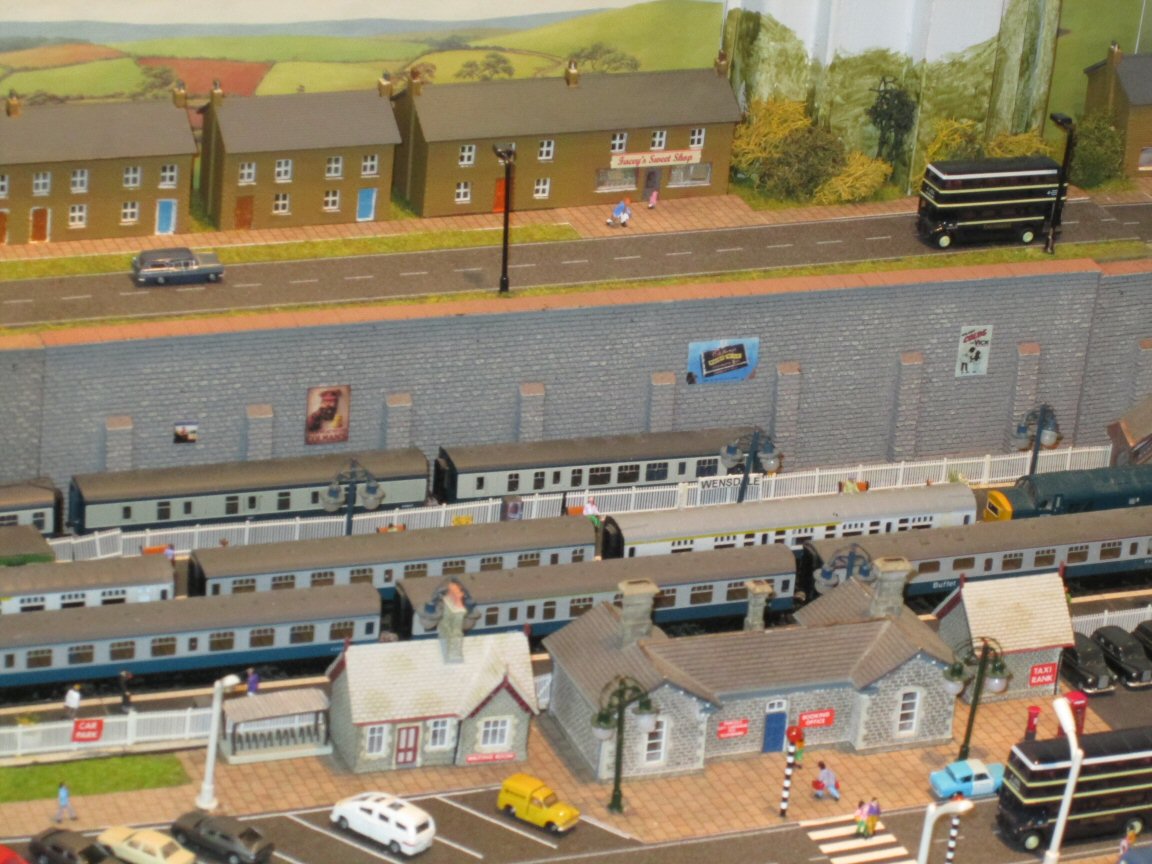 model railway station