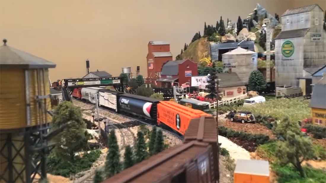 HO scale model railroad freight