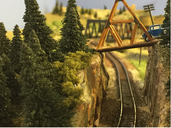 N scale town mountain layouts