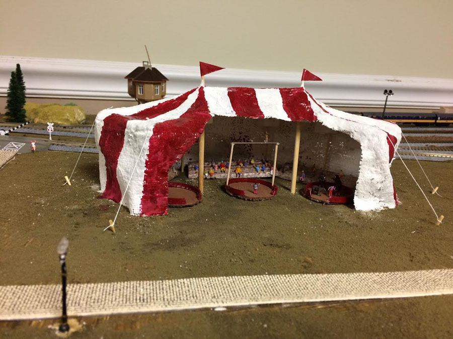 HO scale circus tents