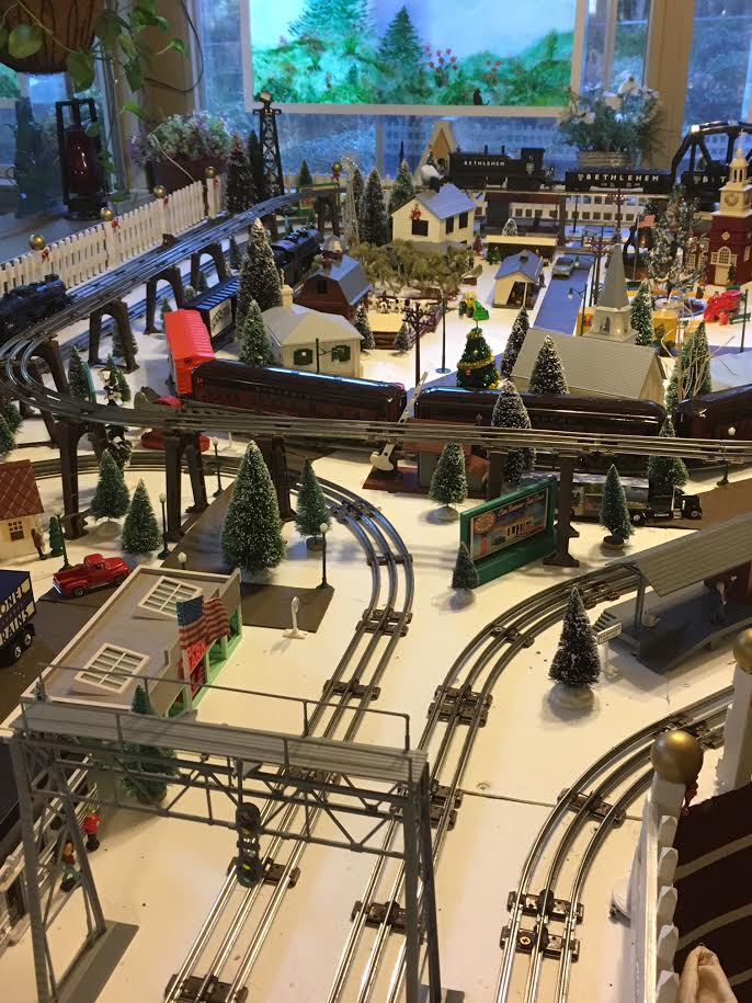 Christmas model train