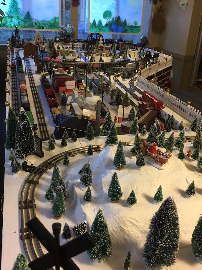 Christmas model train