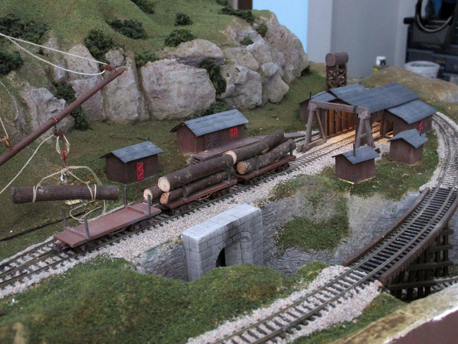 model train town