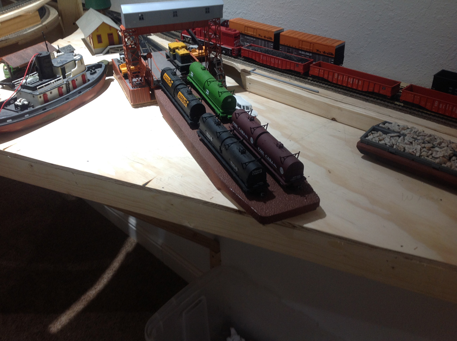 model train barge