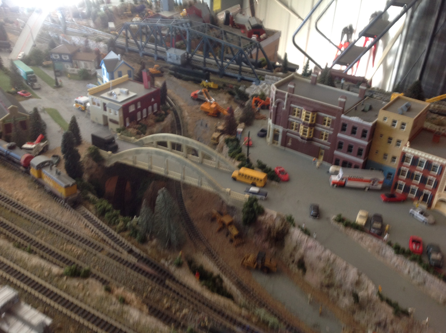 model railroad town