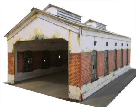 Build model train engine house