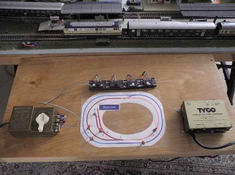 german model railway control panel
