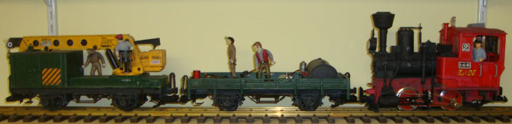 G scale train modeling truck