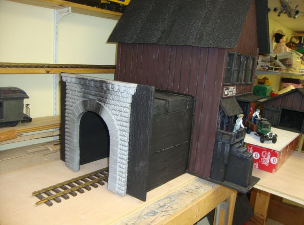 G scale train modeling tunnel entrance