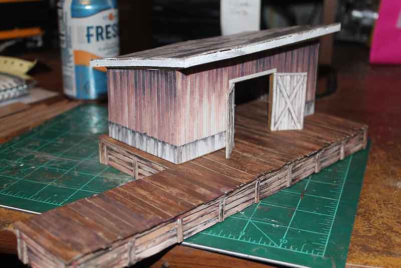 Free printable model buildings for railroad