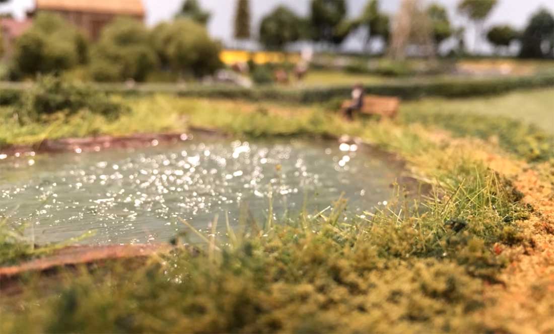 model railroad pond
