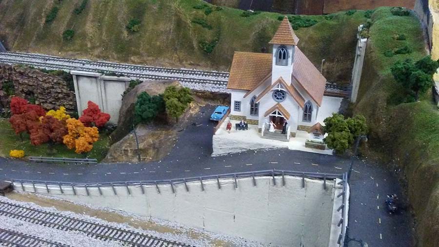 model railroad church