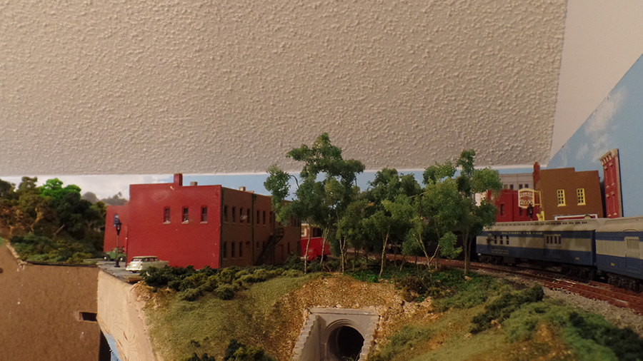 model railroad corner