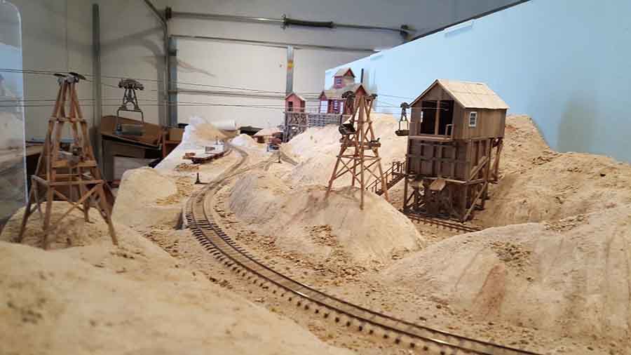 old mining model railroad