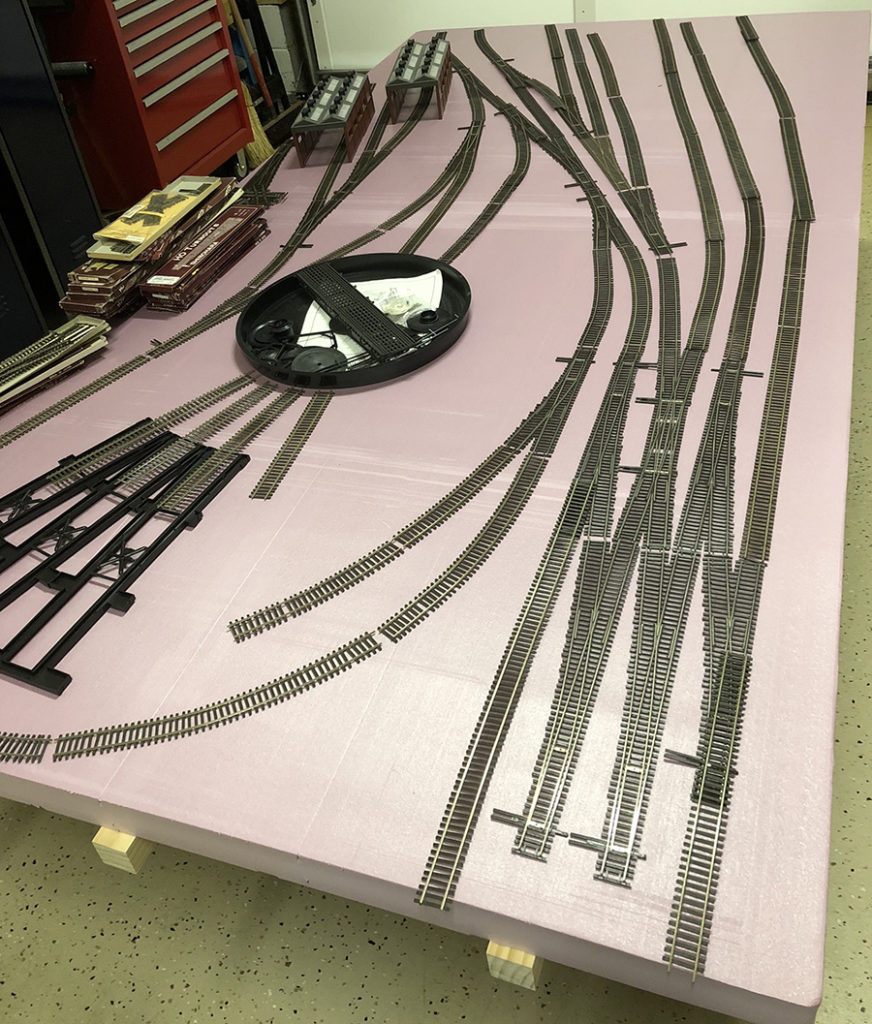Model railroad benchwork foam Bill's Model railroad layouts