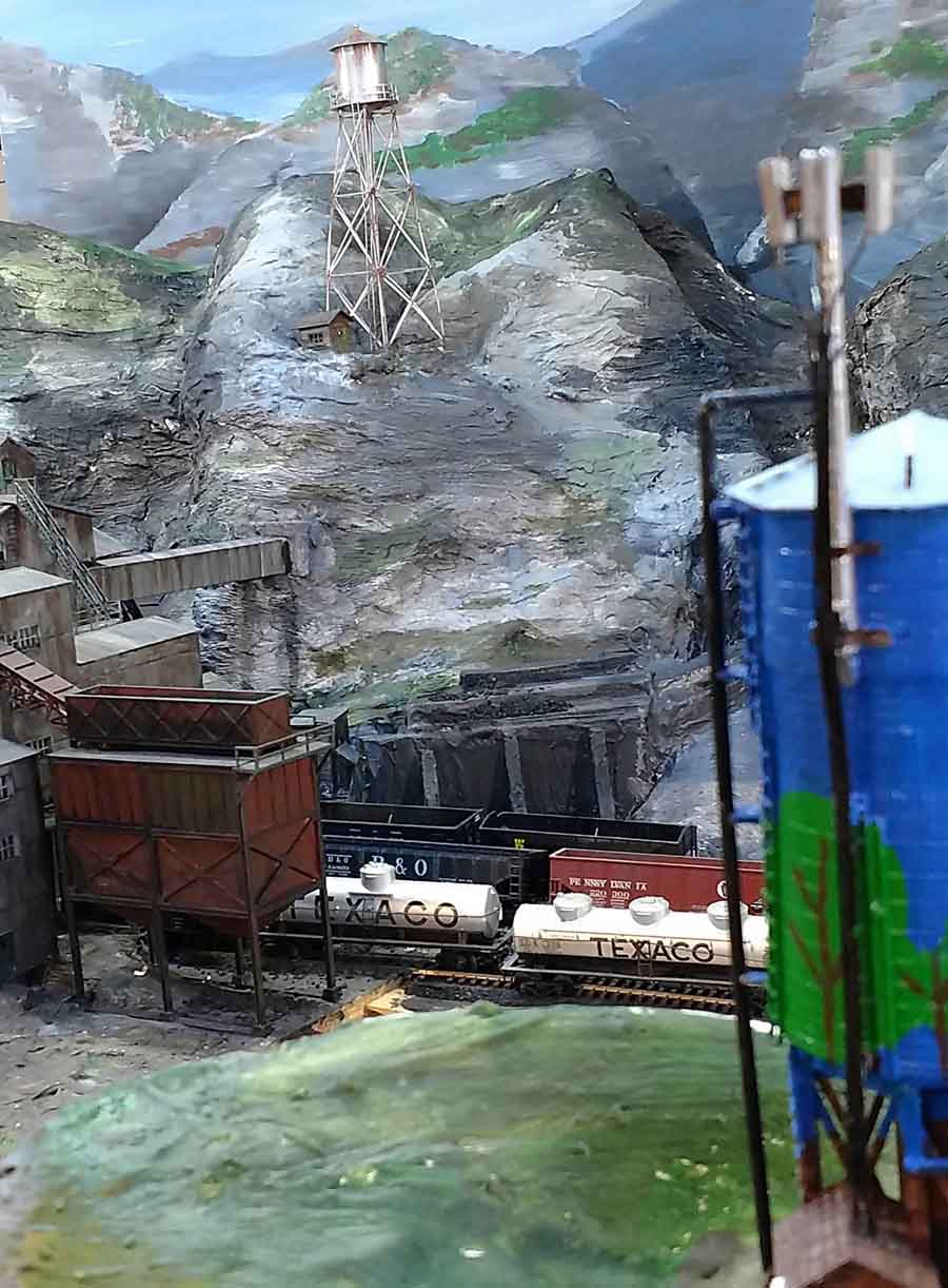model railroad mine layout