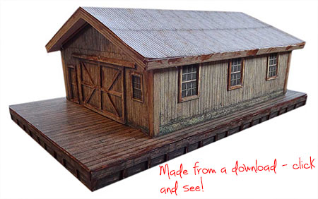 model train printable building