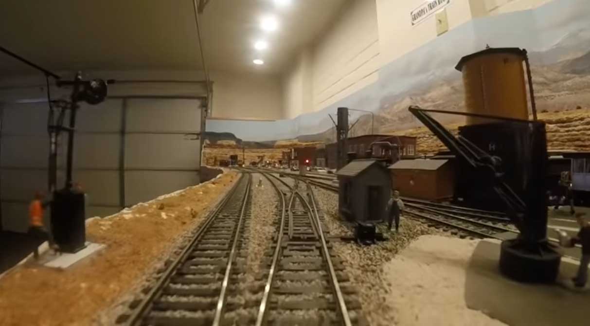 HO scale cab ride on layout