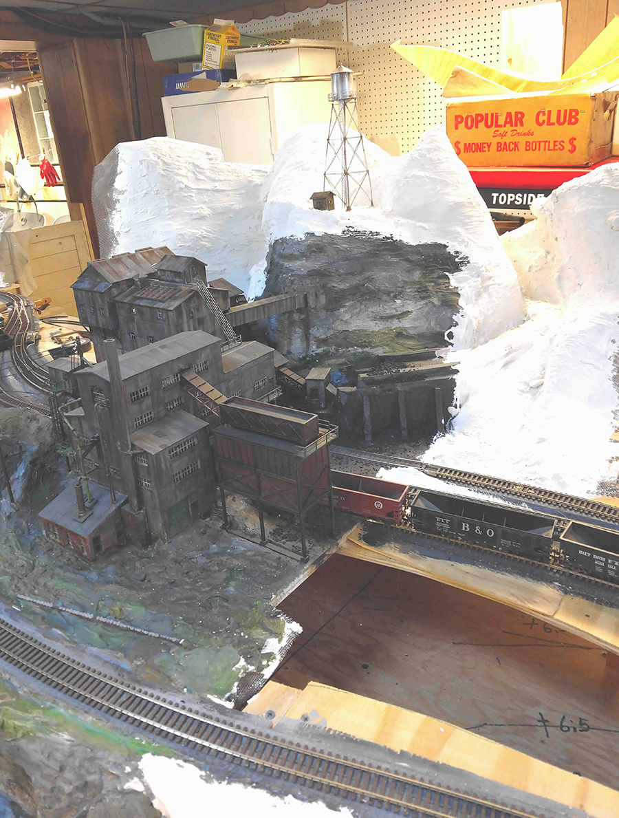 model railroad mine