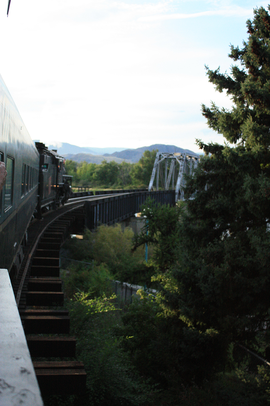 steam train bridge