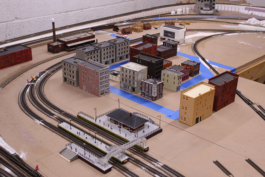 n scale layout town