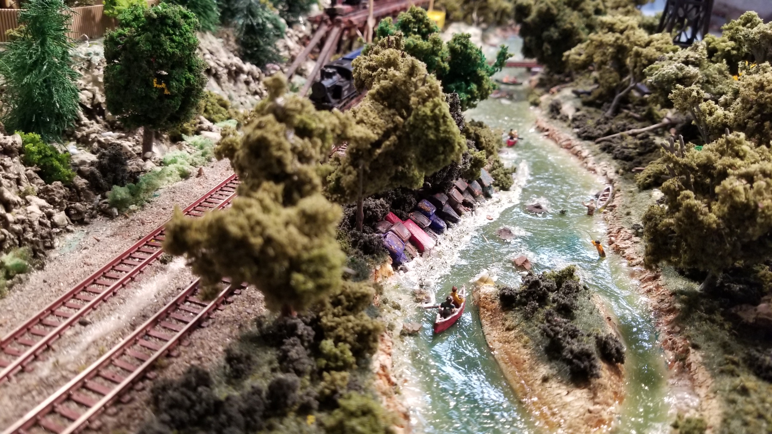 HO bridge 8x8 model railroad