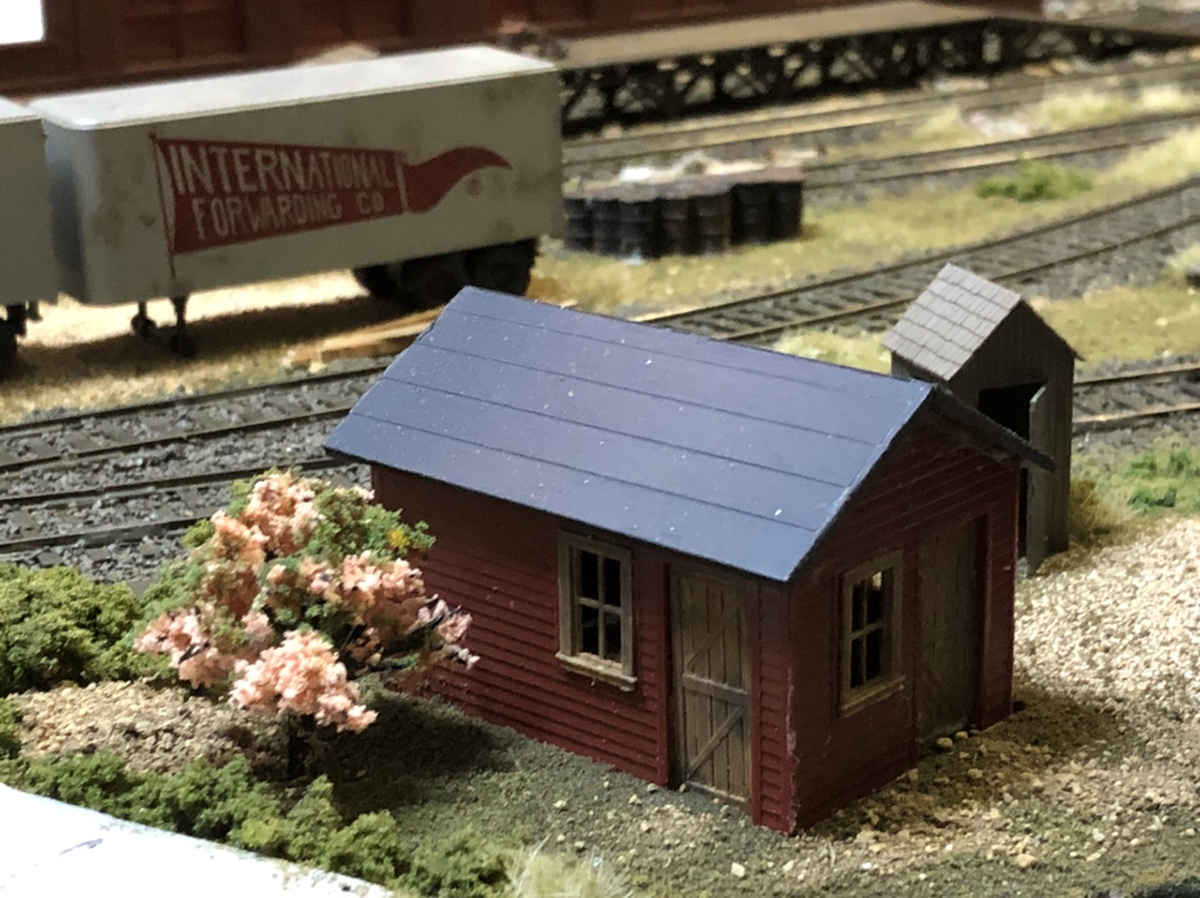 model railroad shed