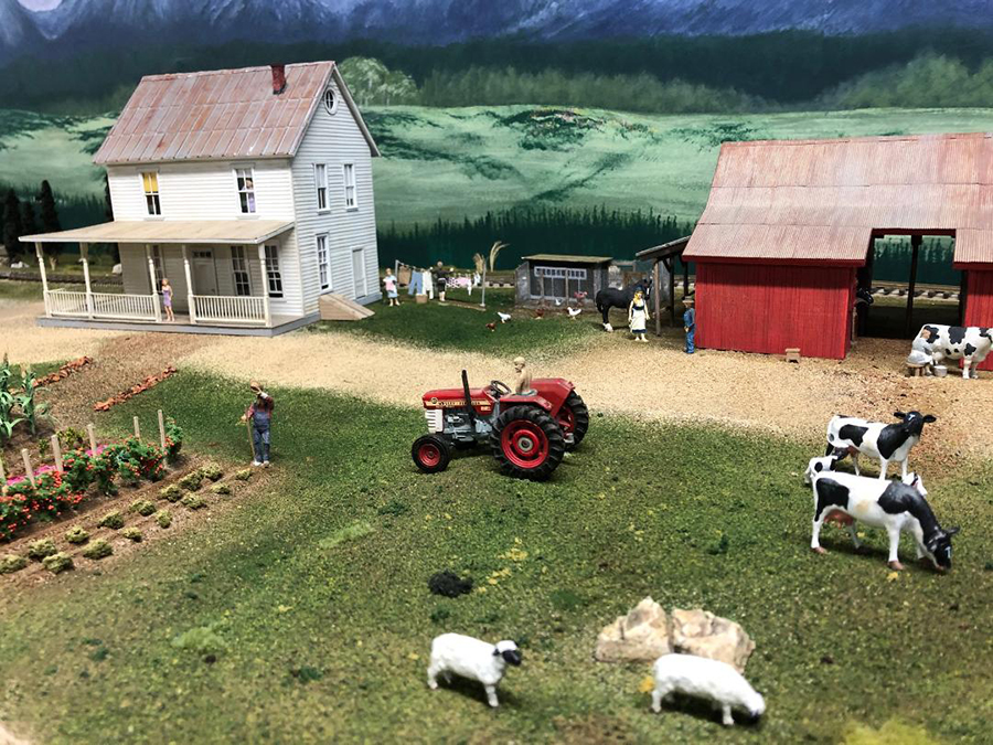 thumbnail image 2 of MP SCENERY 140 Corn Stalks – O Scale Model Railroad Farm Diorama – Handmade, 1:48 2 of 5