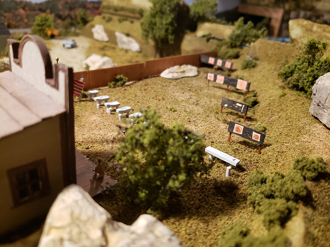 HO scale shooting gallery