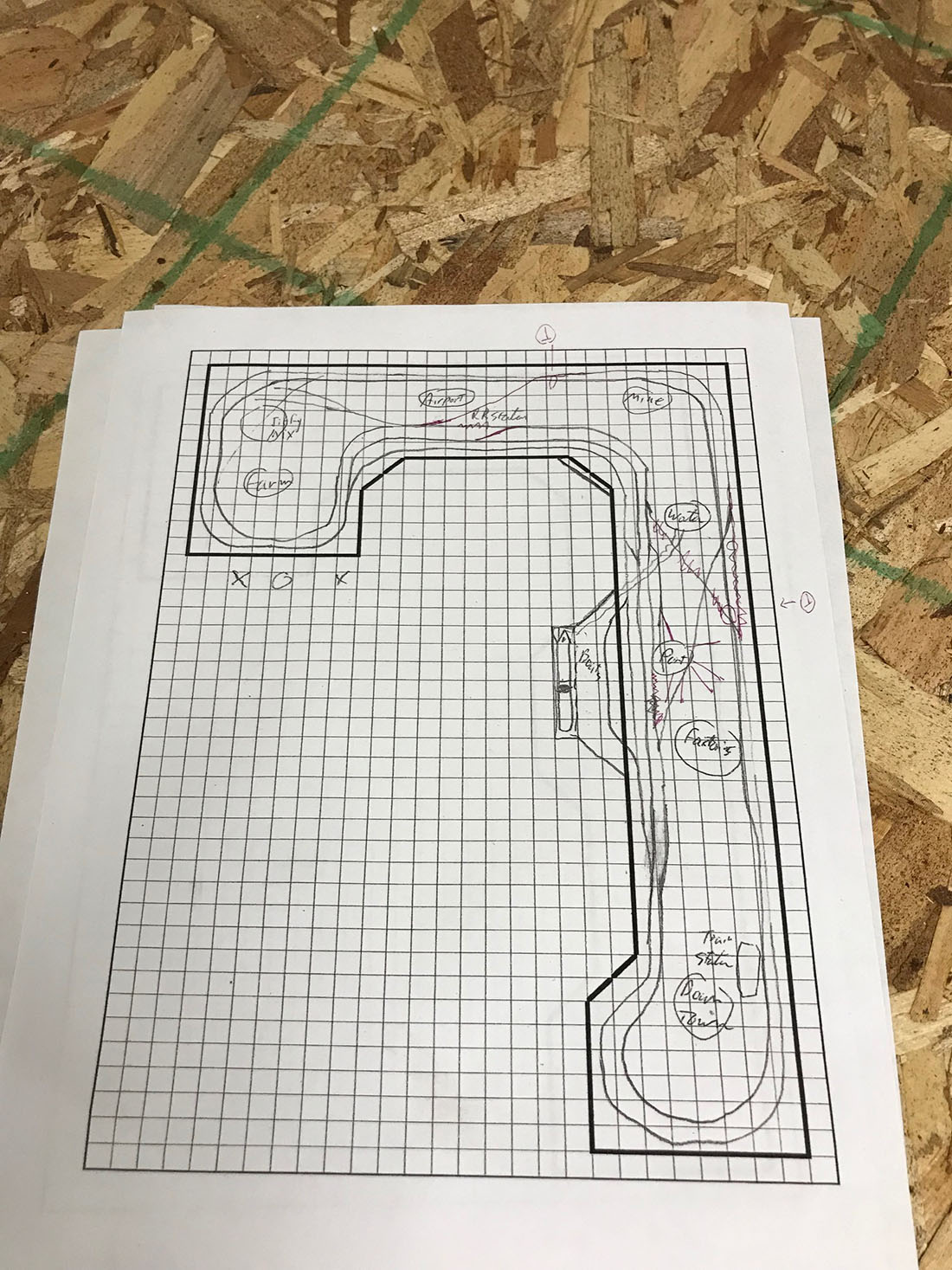 HO scale track plan