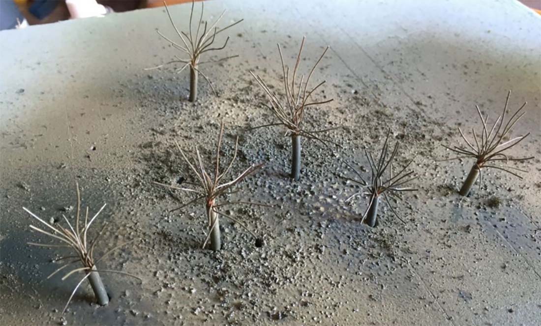 wire for model train trees