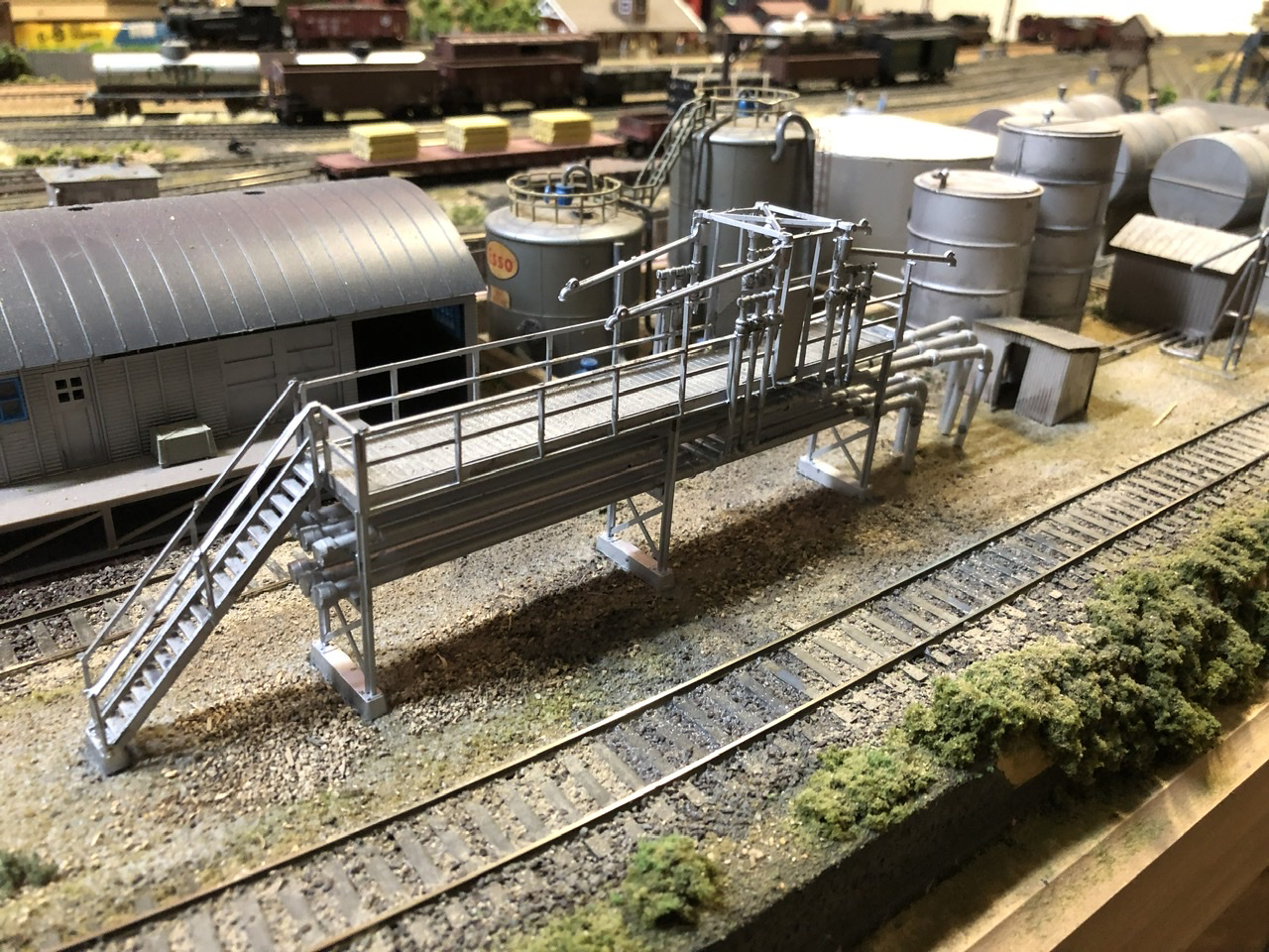 N scale model train scenery