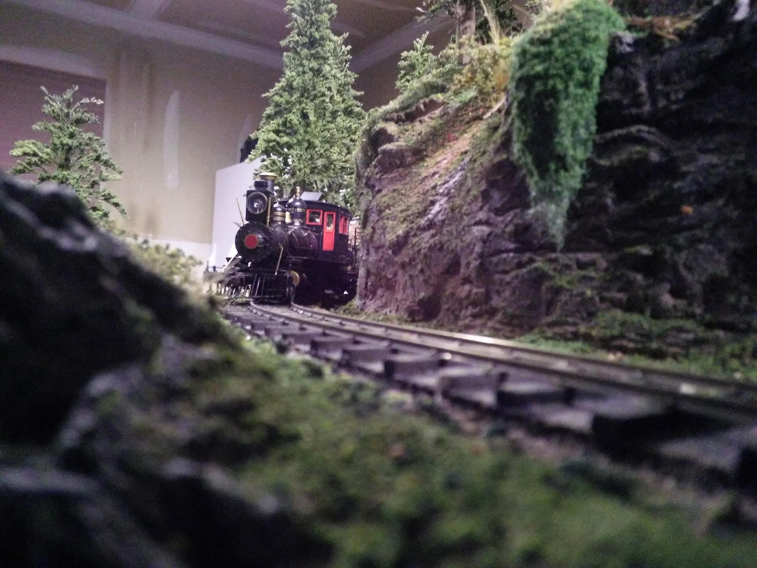model railroad steam train