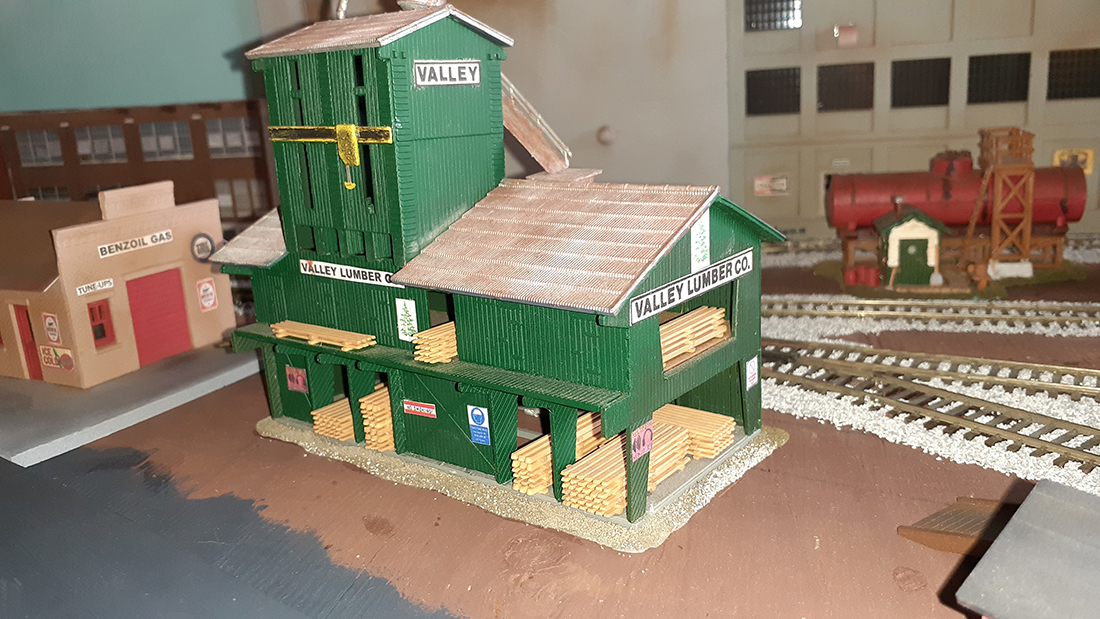 model train timber yard